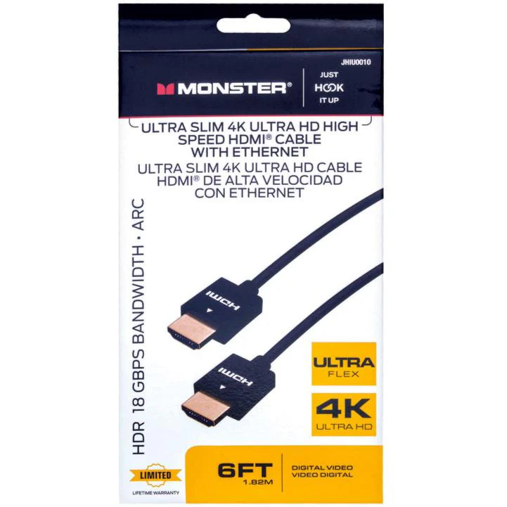 Monster Ultra Slim 4K Ultra HD High Speed HDMI Cable w/ Ethernet - Image 3