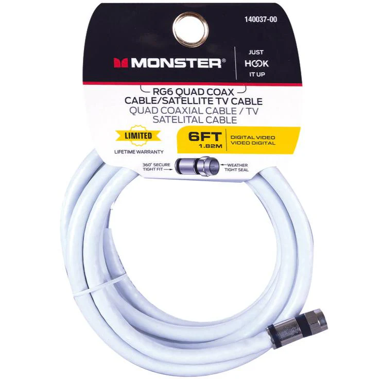 Monster RG6 Quad Coaxial Cables - Image 2