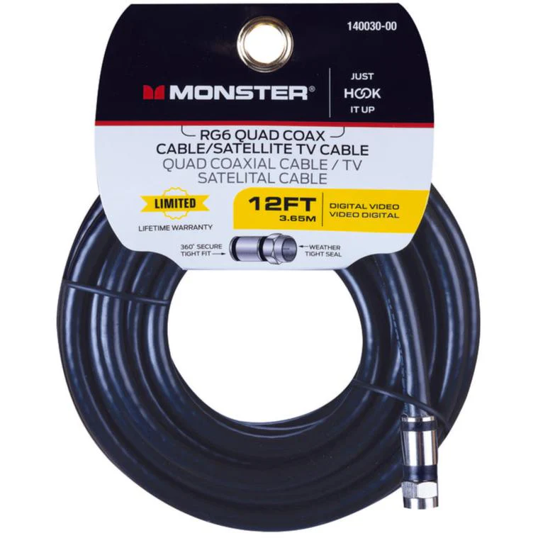 Monster RG6 Quad Coaxial Cables - Image 3