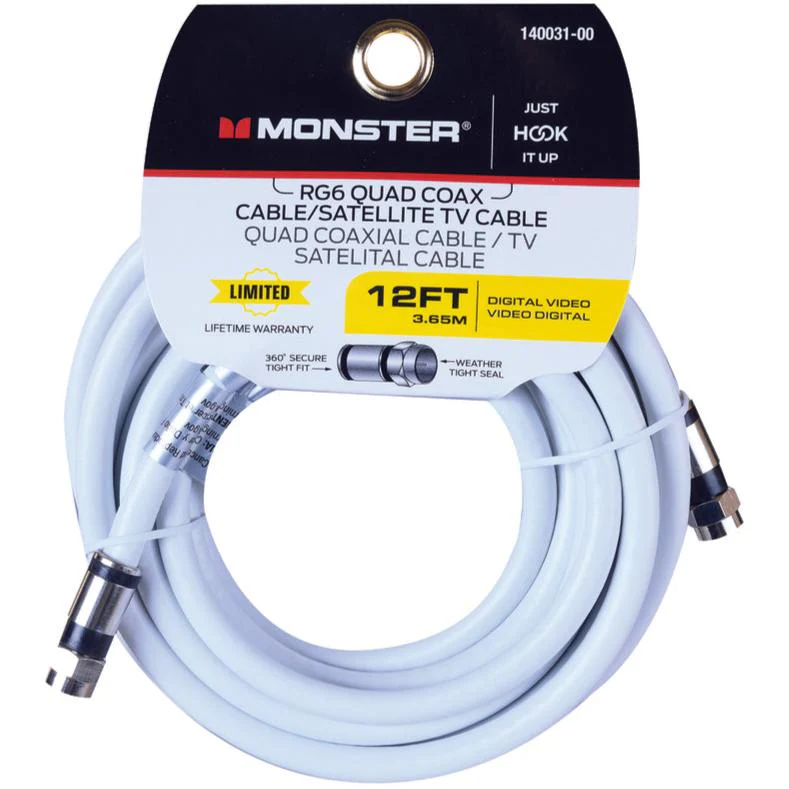 Monster RG6 Quad Coaxial Cables - Image 4