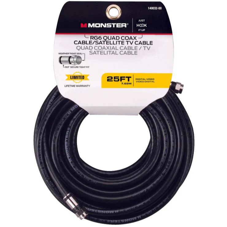 Monster RG6 Quad Coaxial Cables - Image 5