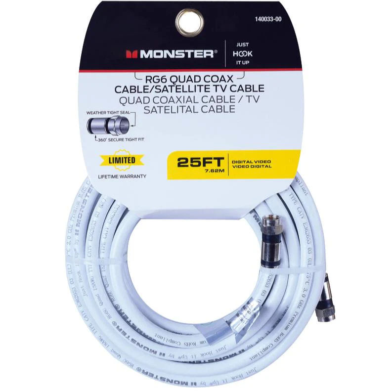 Monster RG6 Quad Coaxial Cables - Image 6