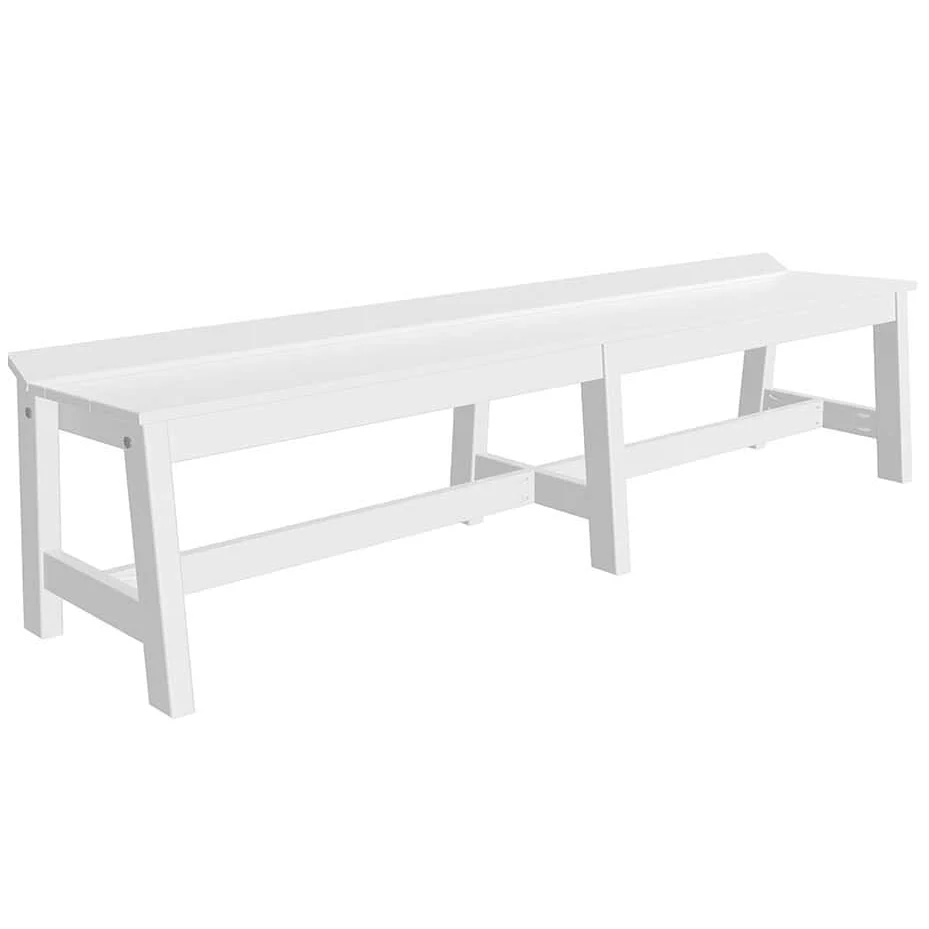 LuxCraft Polywood Cafe Dining Bench - 72" Long - Image 2