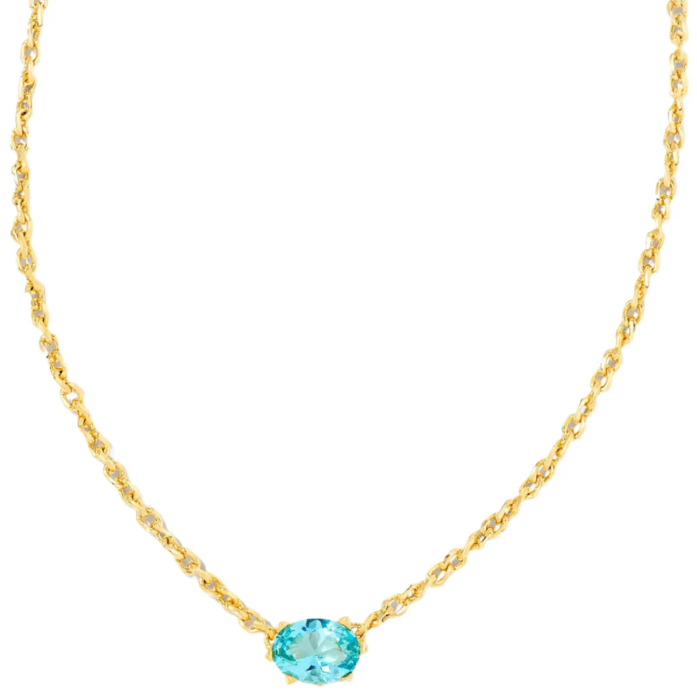 Kendra Scott Cailin Gold Crystal Pendant Necklace - Image 11