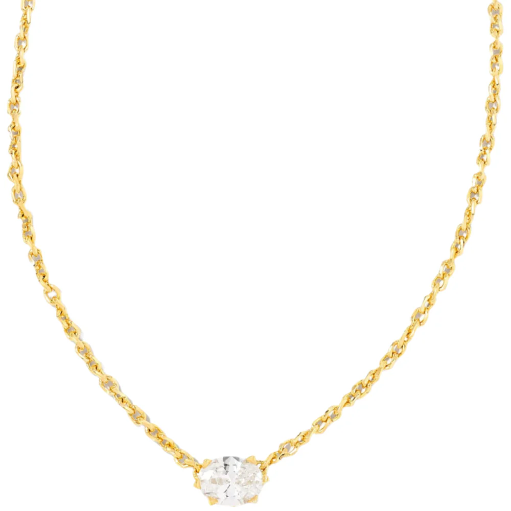 Kendra Scott Cailin Gold Crystal Pendant Necklace - Image 9