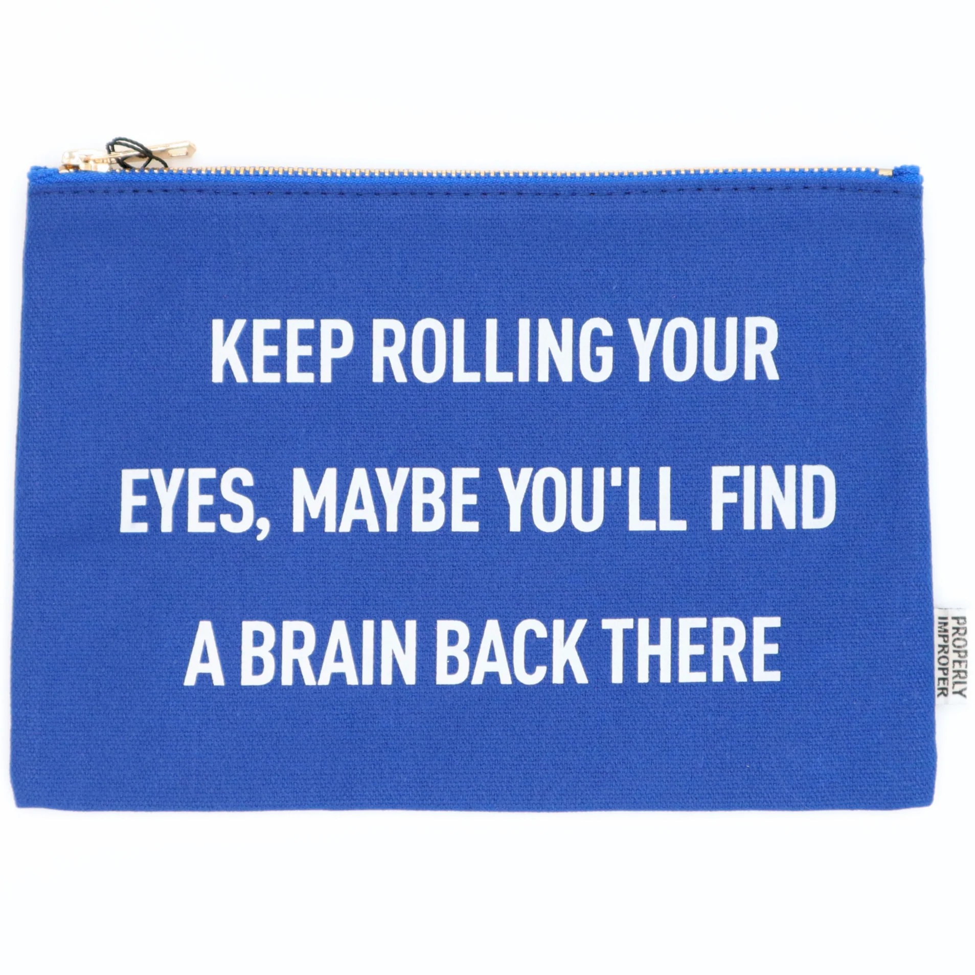 Properly Improper Snarky Canvas Coin Pouches - 7" x 9.5" - Image 3