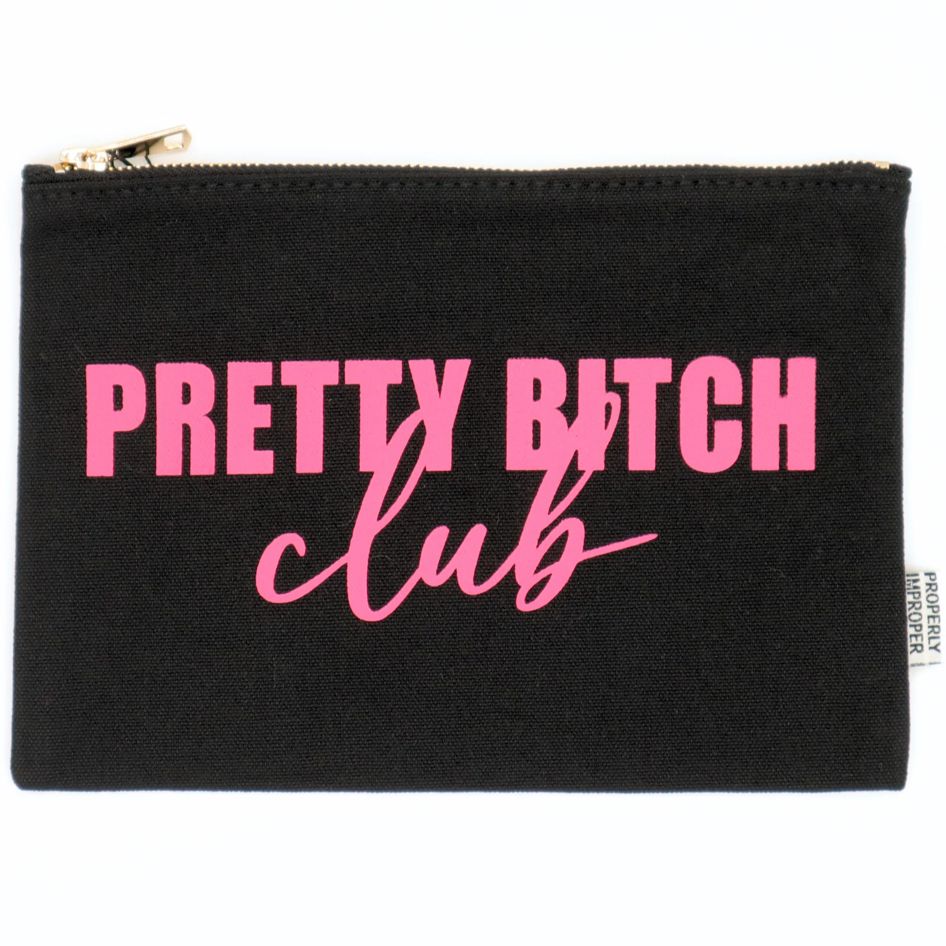 Properly Improper Snarky Canvas Coin Pouches - 7" x 9.5" - Image 5