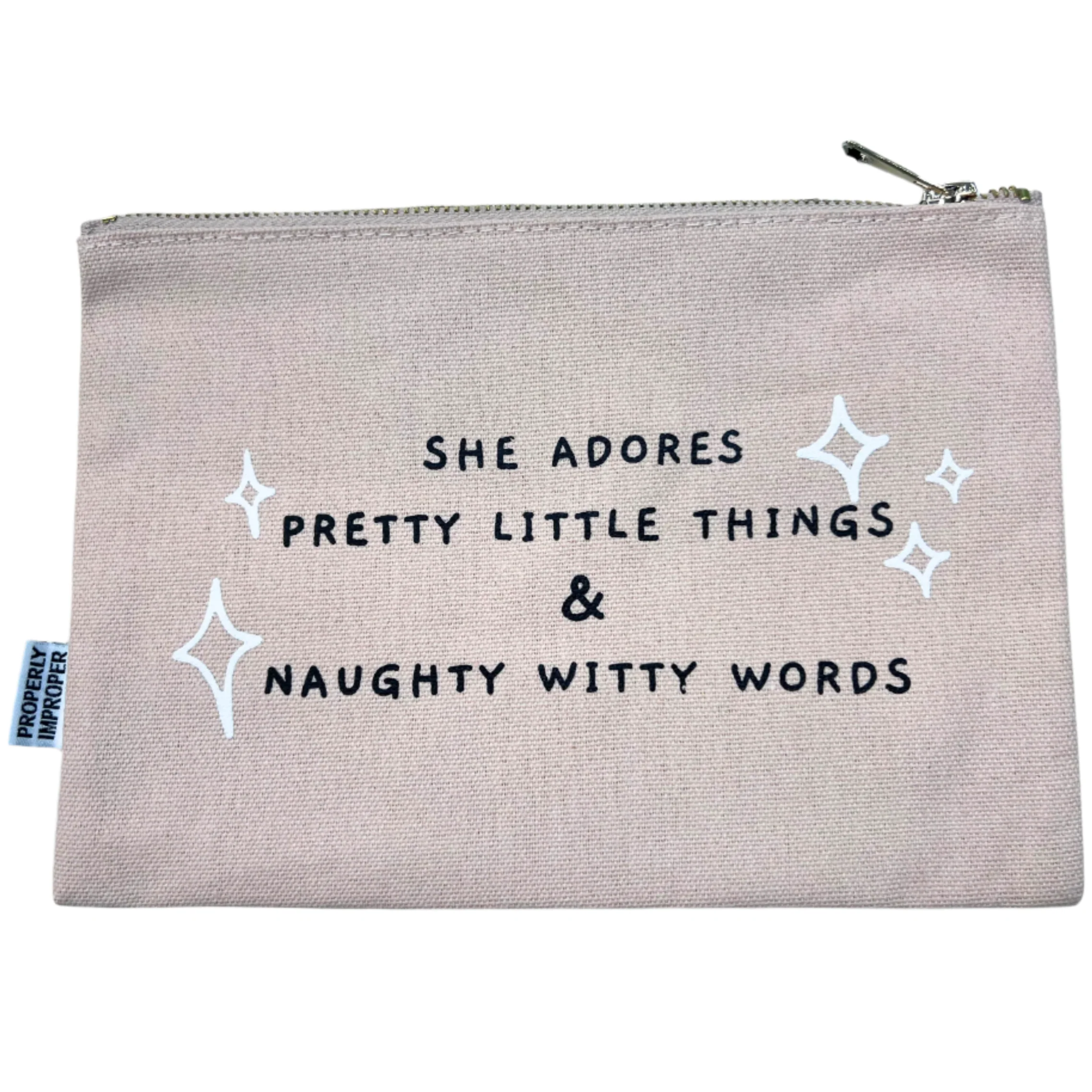 Properly Improper Snarky Canvas Coin Pouches - 7" x 9.5" - Image 6