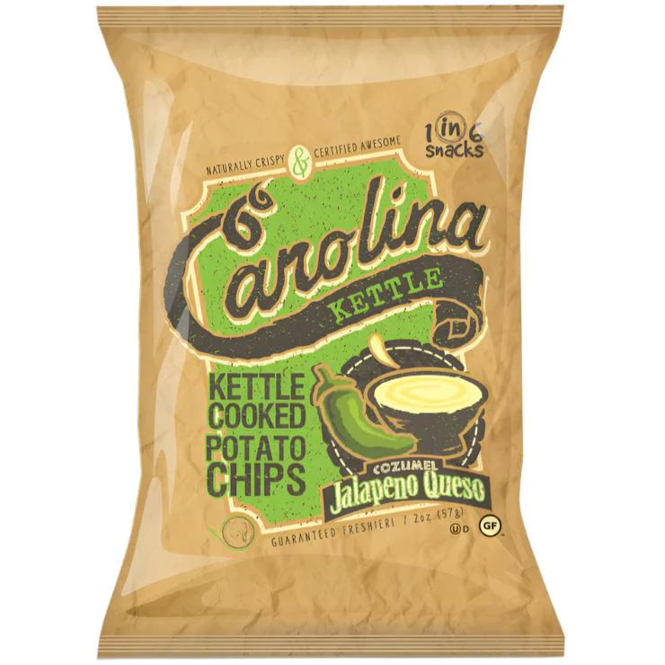Carolina Kettle Cooked Potato Chips - 2 oz. - Image 5