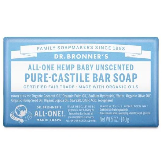 Dr. Bronner's Organic Fair Trade Pure-Castile Bar Soap - 5 oz. - Image 6