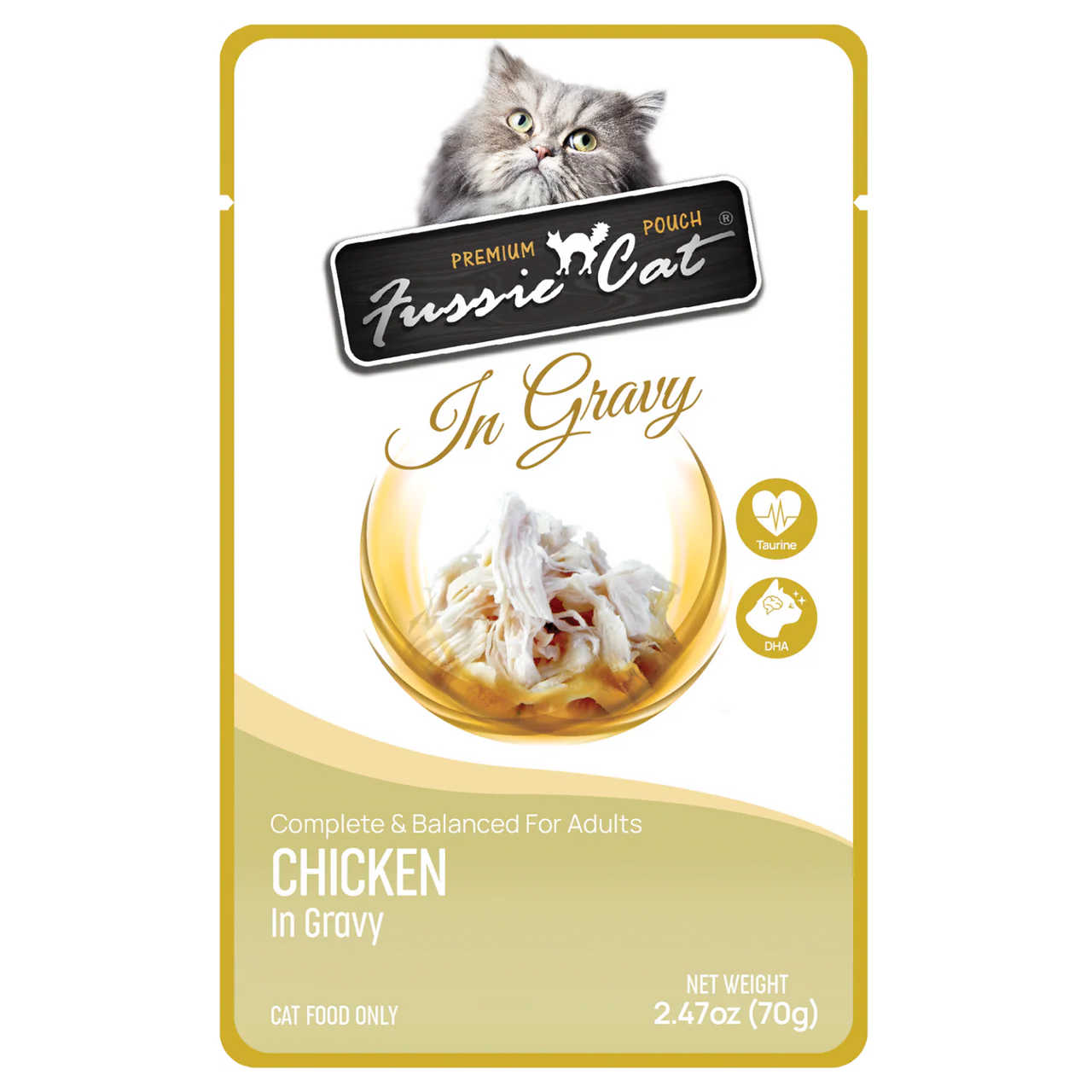 Fussie Cat Premium Cat Food Pouches - 2.47 oz. - Image 2