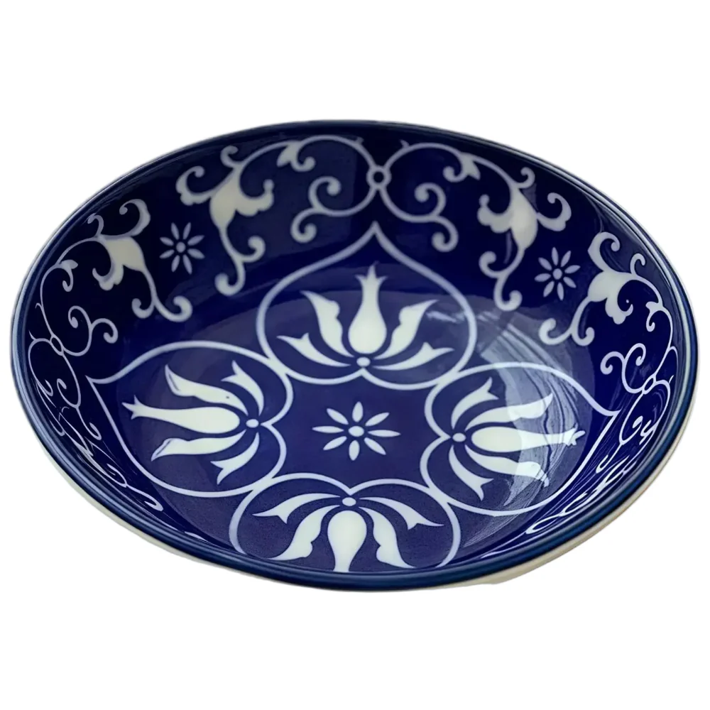 Otterware Hand-Painted Ceramic Bohemian Sauce Dishes - 3.8" - Image 4