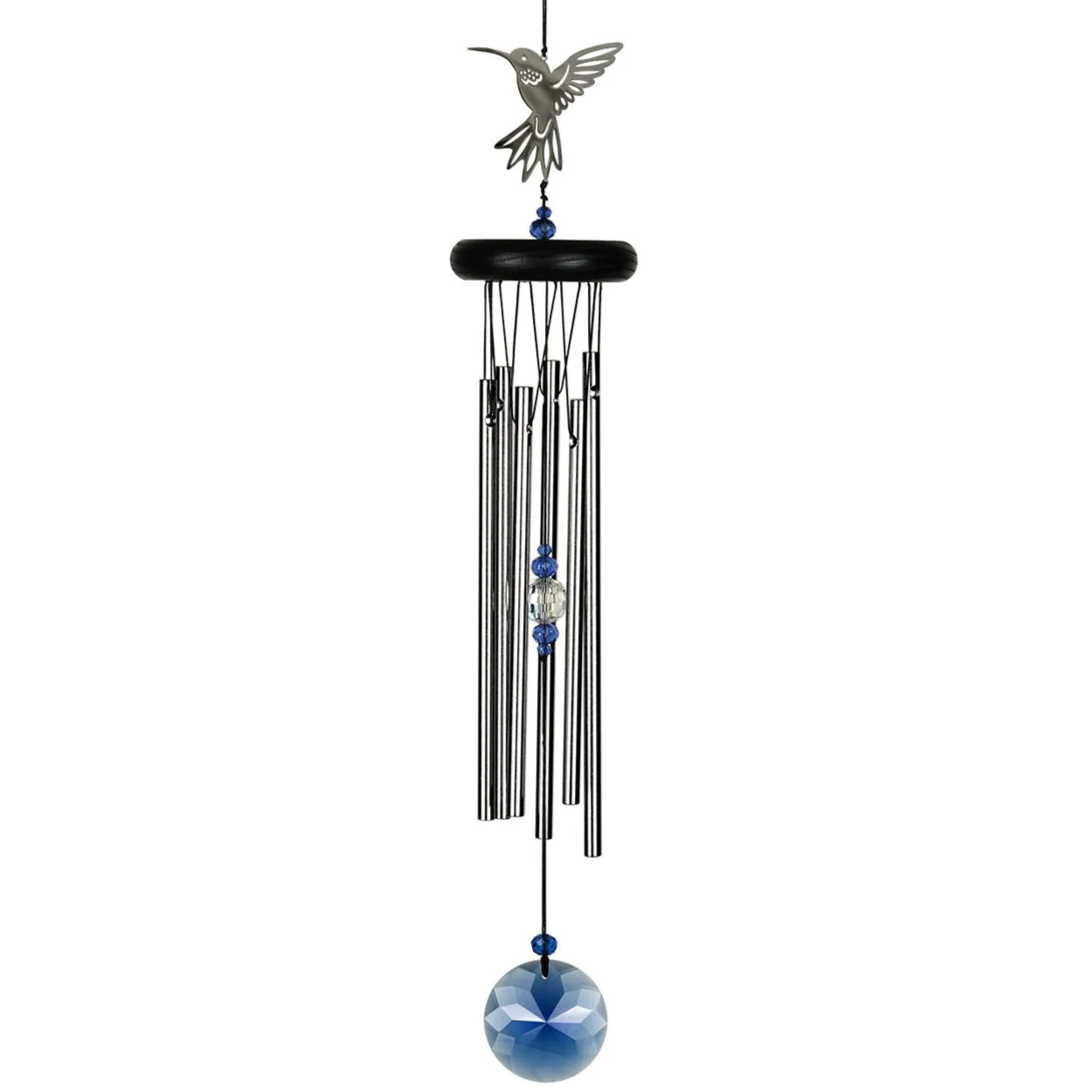 Crystal Hummingbird Windchime - 18"