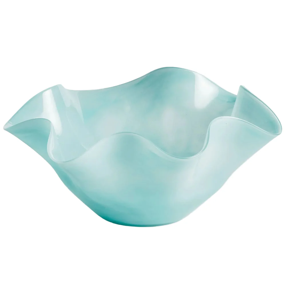 Napa Ceila Blue Sea Glass Bowl - 7.5" & 12" - Image 2