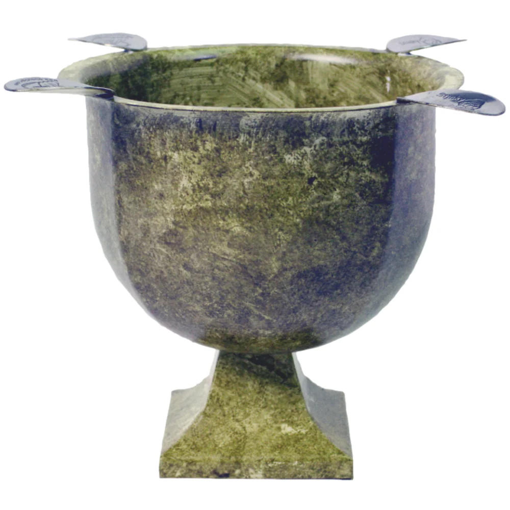 Stinky Pressed Metal 4-Cigar Standing Ashtray - Image 2