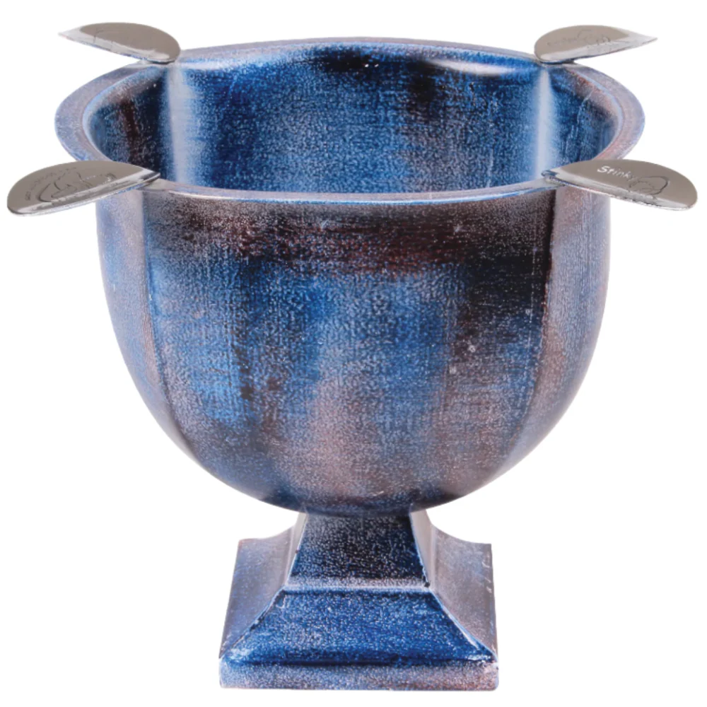 Stinky Pressed Metal 4-Cigar Standing Ashtray - Image 5