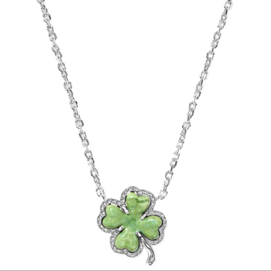 Kendra Scott Emerald Green Shamrock Pendant Necklace - Image 2