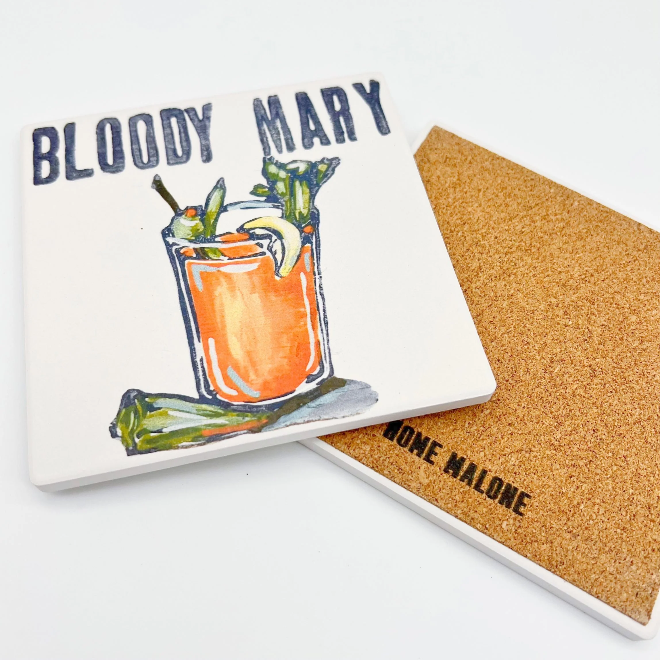 Home Malone New Orleans Style Stone Coasters - 4.25" x 4.25" - Image 4