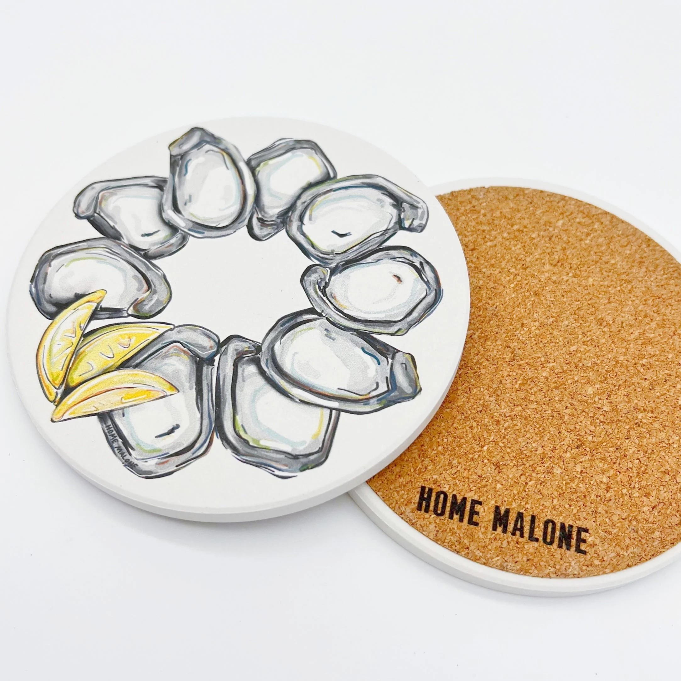 Home Malone New Orleans Style Stone Coasters - 4.25" x 4.25" - Image 7