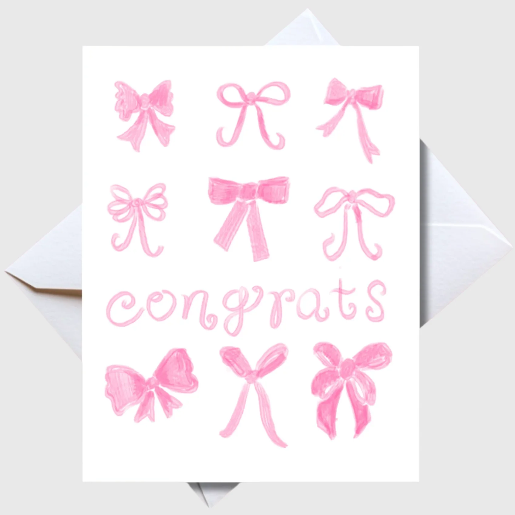"Congrats!" Baby Boy/Girl Greeting Card - Image 2