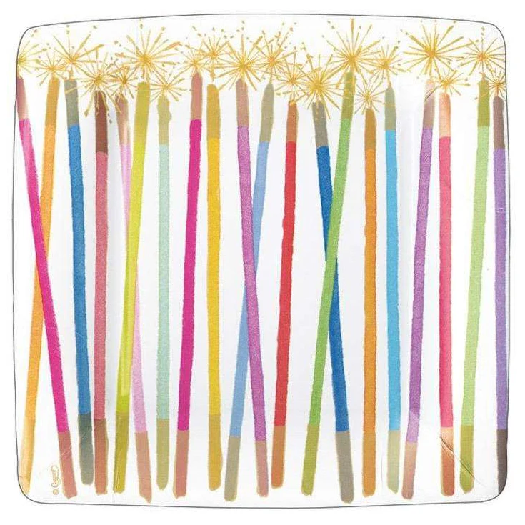 Caspari Square Paper Plates - 8 pc. - Image 9