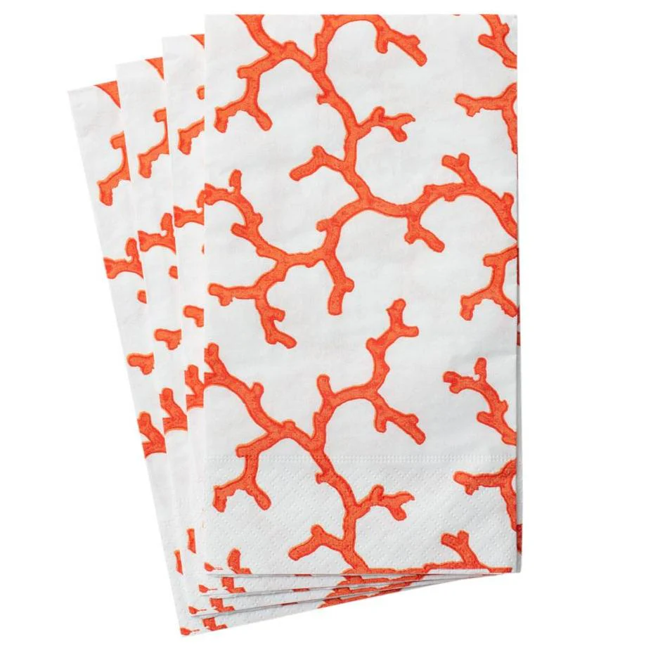 Caspari Coral Sea Paper Napkins - Image 2