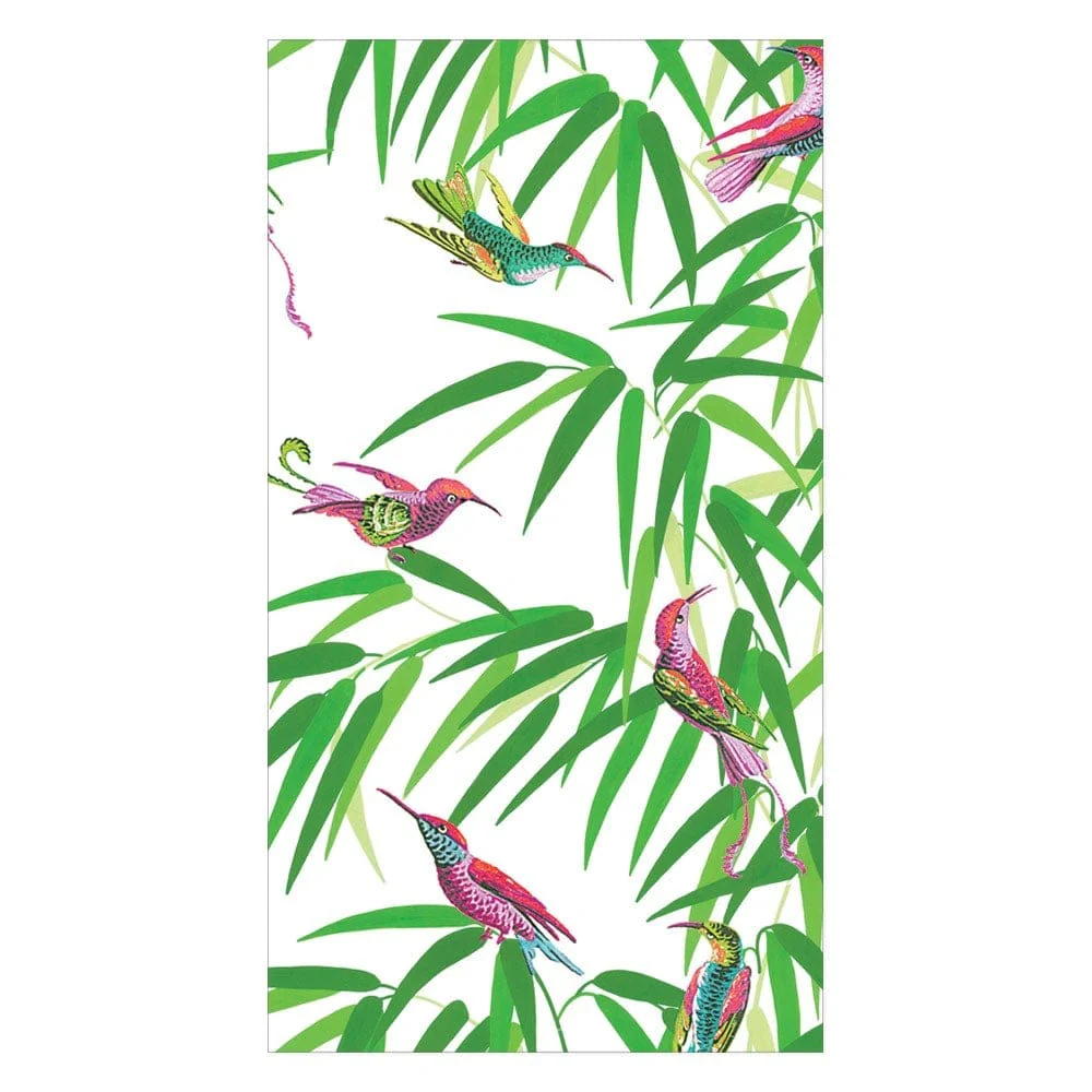 Caspari Birds in Paradise (White) Paper Napkins - Image 3