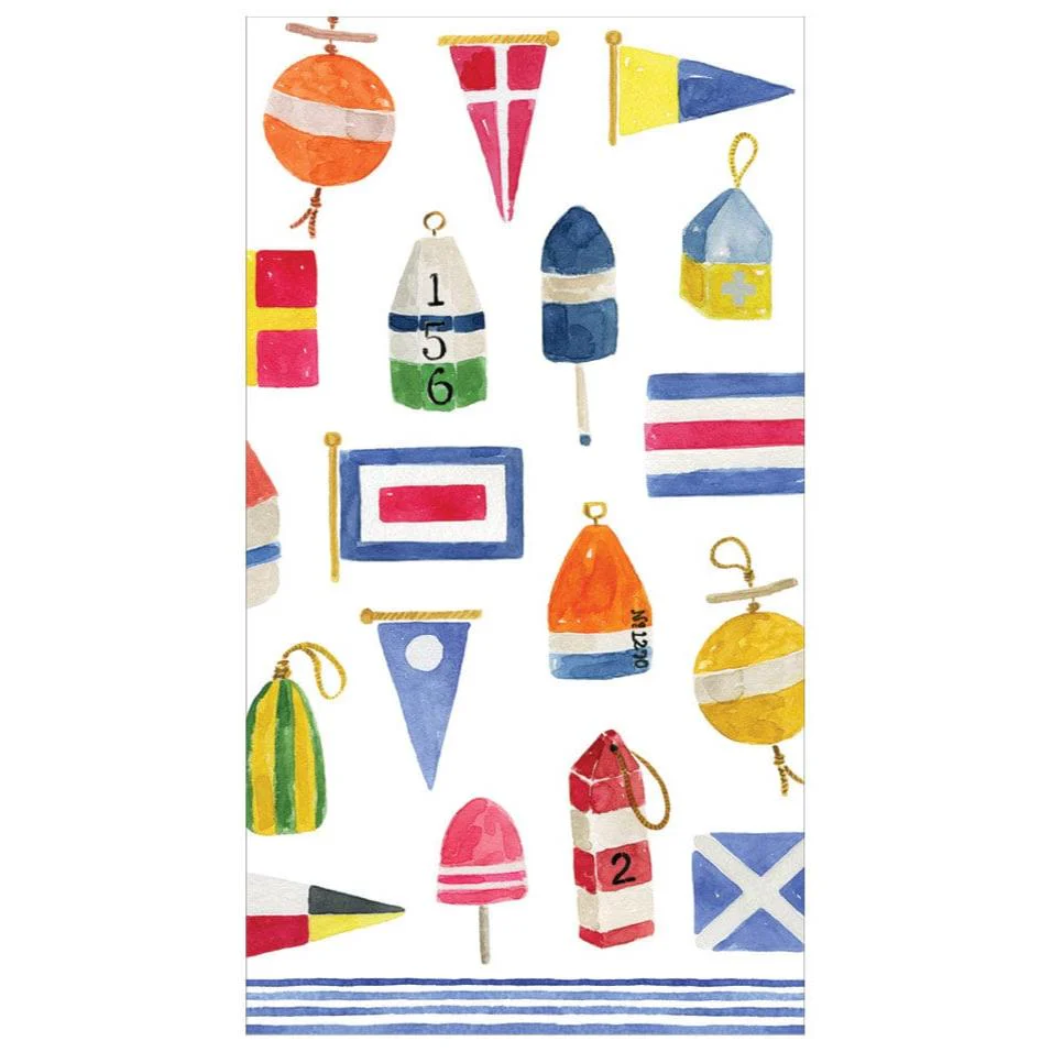 Caspari Nantucket Nautical Paper Napkins - Image 2