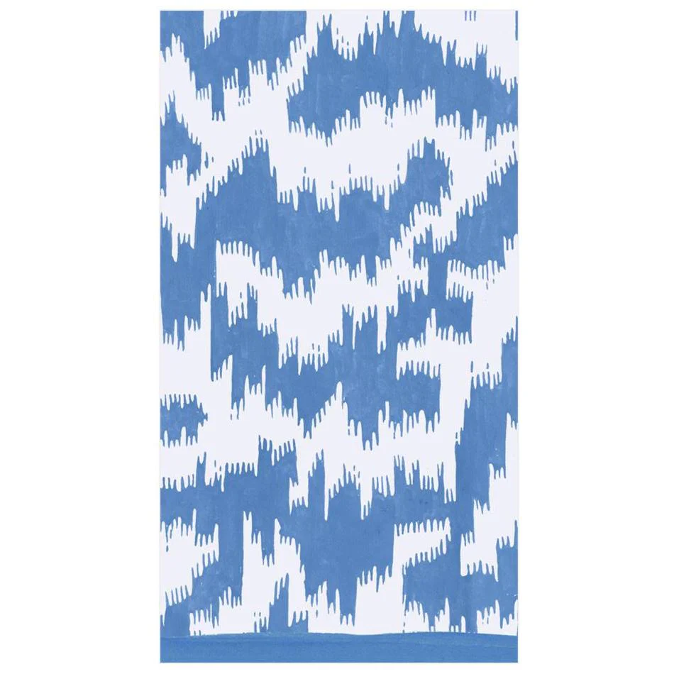 Caspari Modern Moiré Paper Napkins (Blue) - Image 2