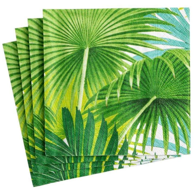 Caspari Palm Fronds Paper Napkins - Image 2