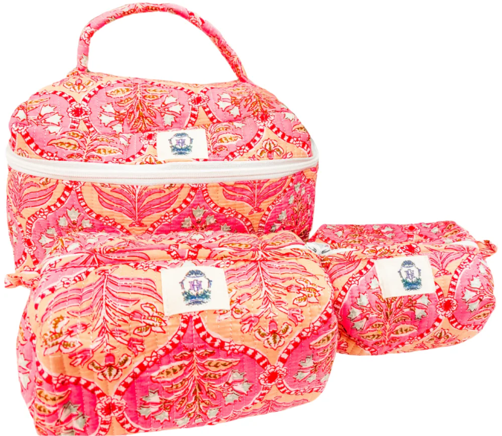 Heart of Grace Quilted Cosmetic Bags Set - 3 pc. - Image 4