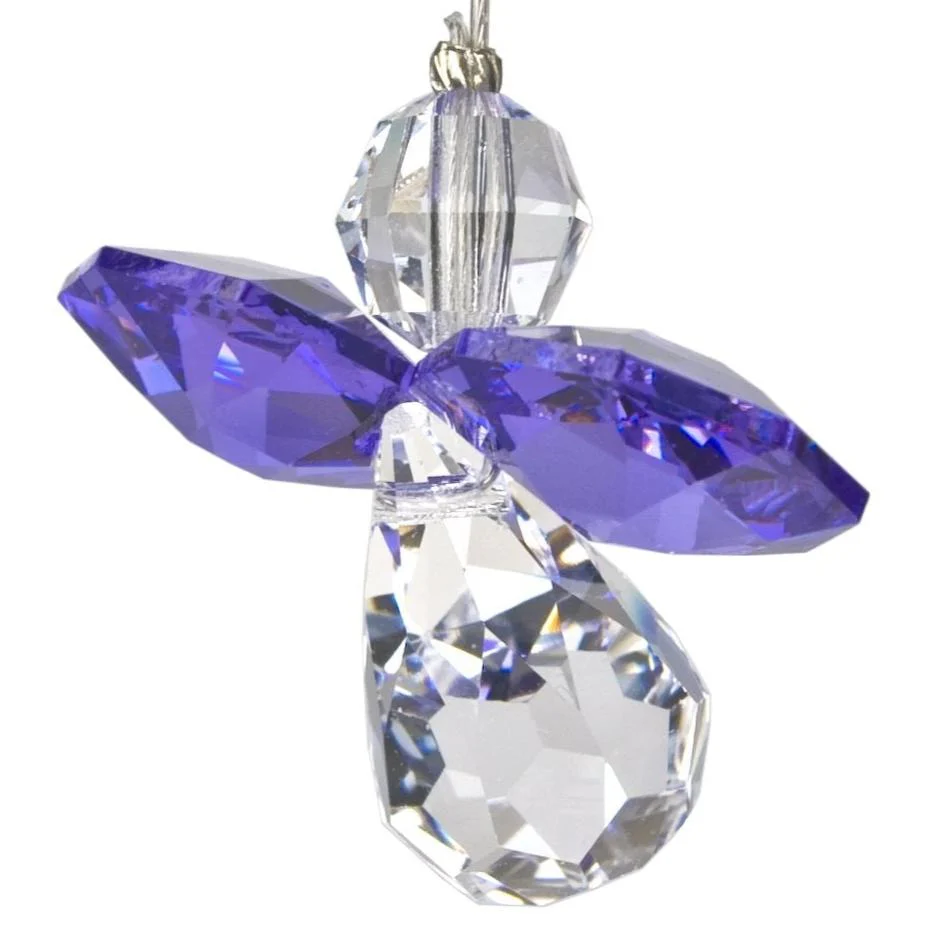 Crystal Birthstone Guardian Angel Suncatchers - 1" - Image 3