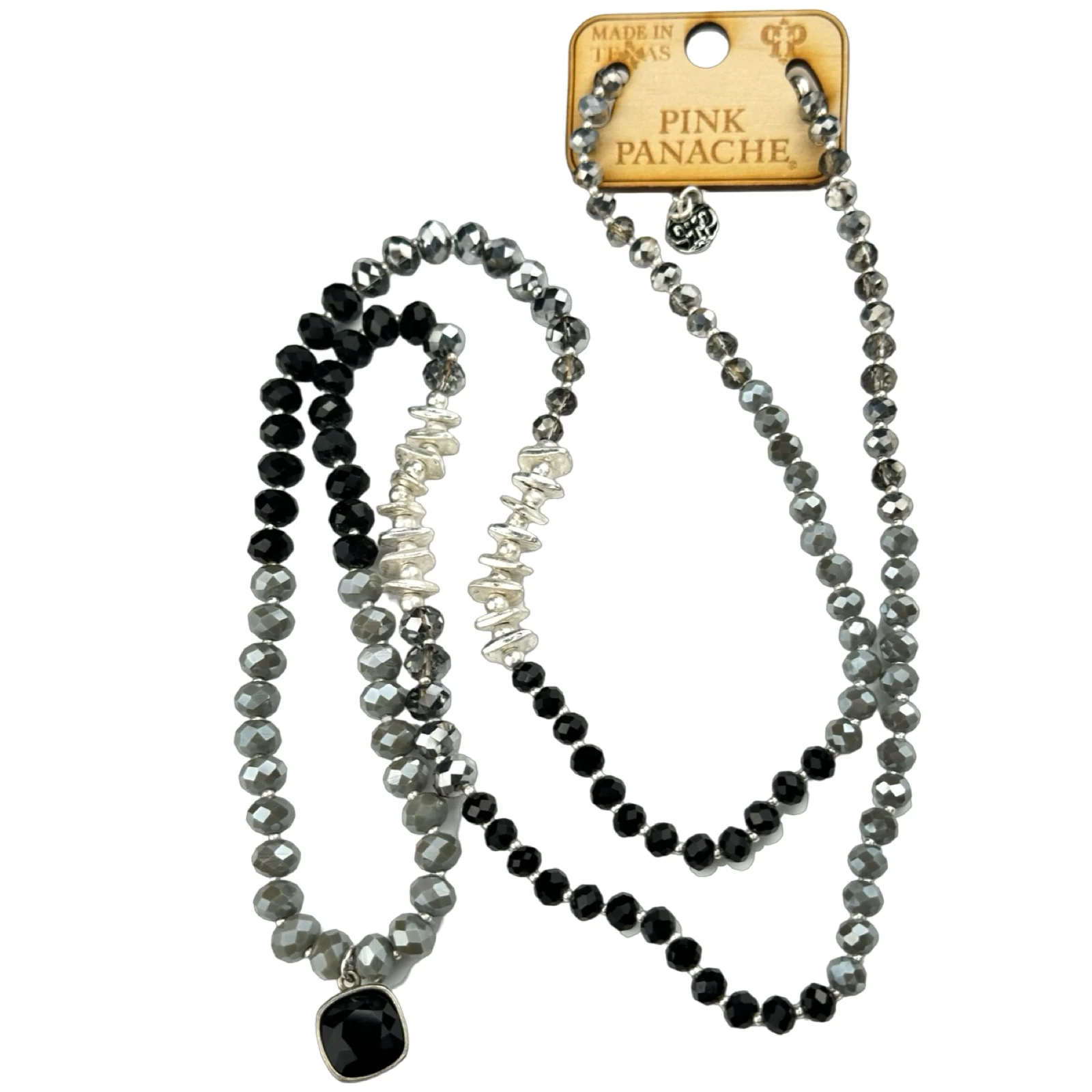 Pink Panache Crystal Pendant Necklace - Image 2