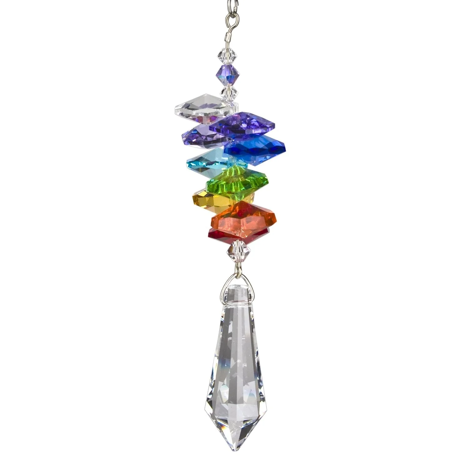 Crystal Rainbow Cascade Suncatcher - 4" - Image 2