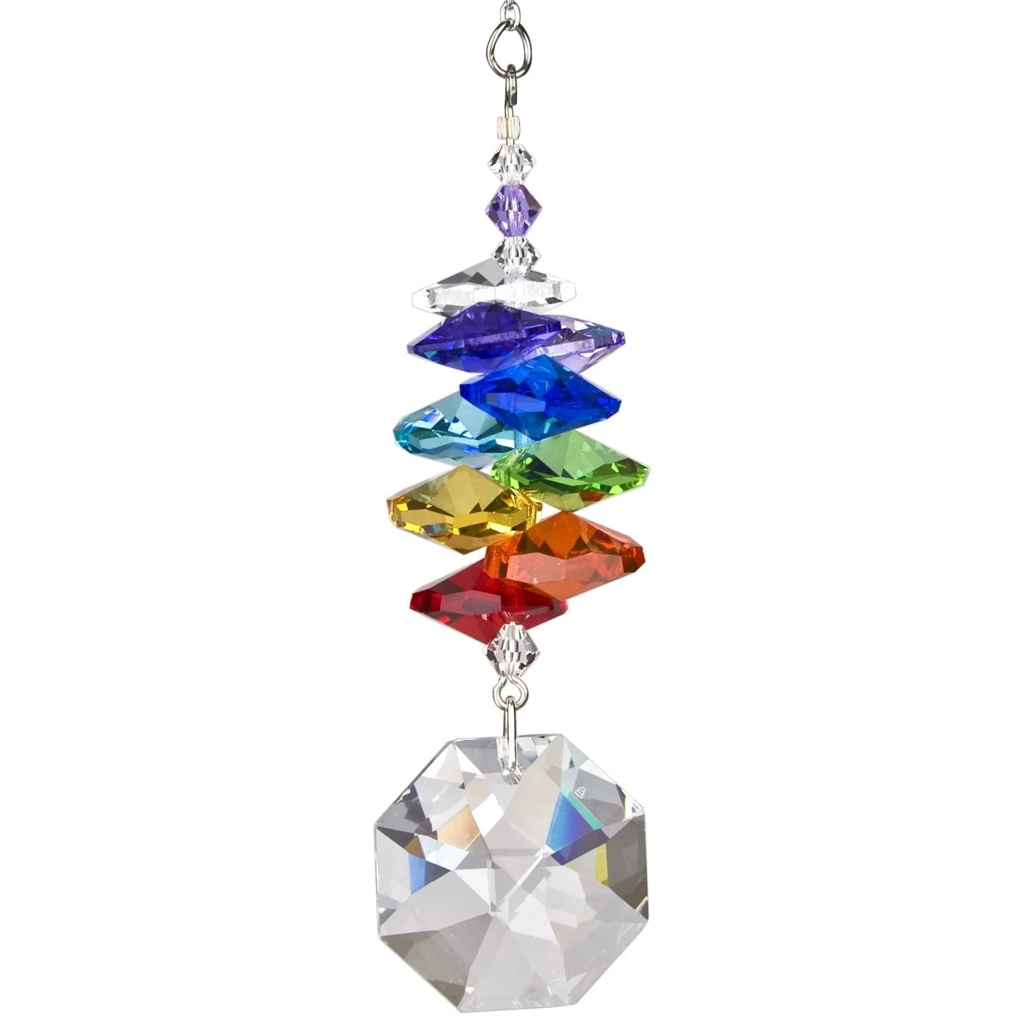 Crystal Rainbow Cascade Suncatcher - 4" - Image 3