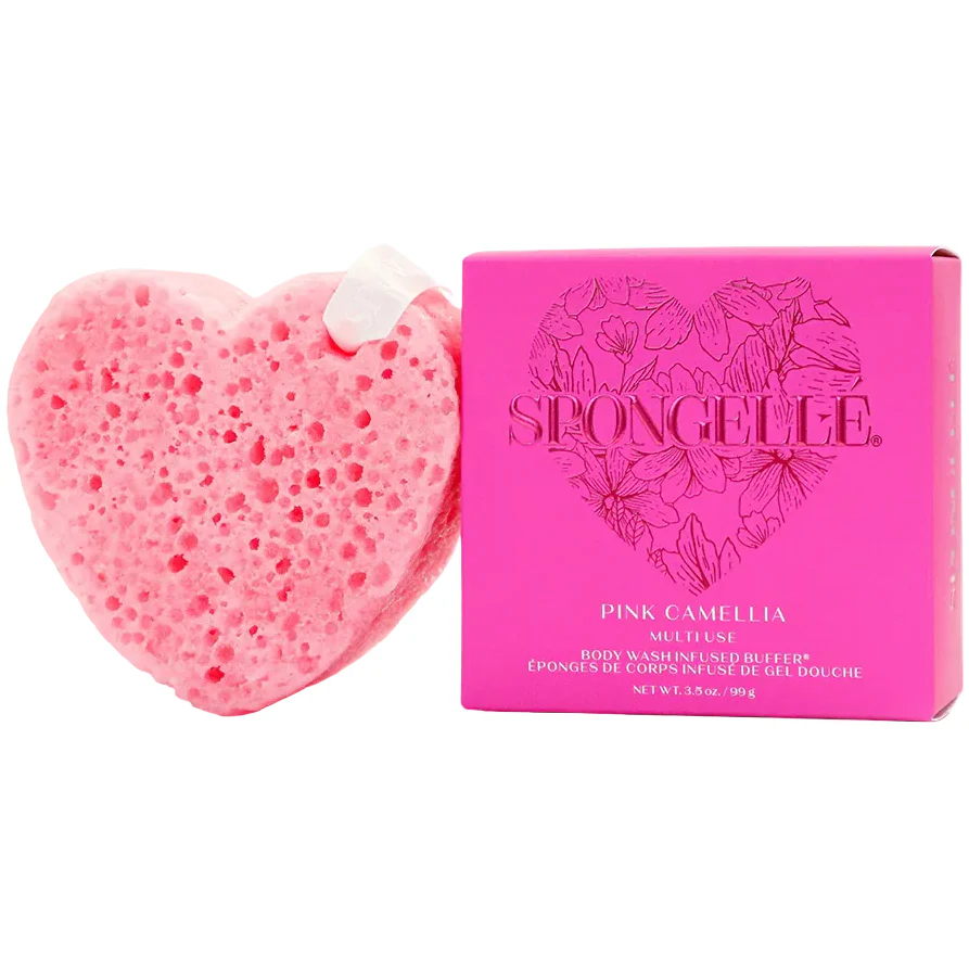 Spongelle Heart-Shaped Bath Sponge - 2 oz. & 3.5 oz. - Image 2