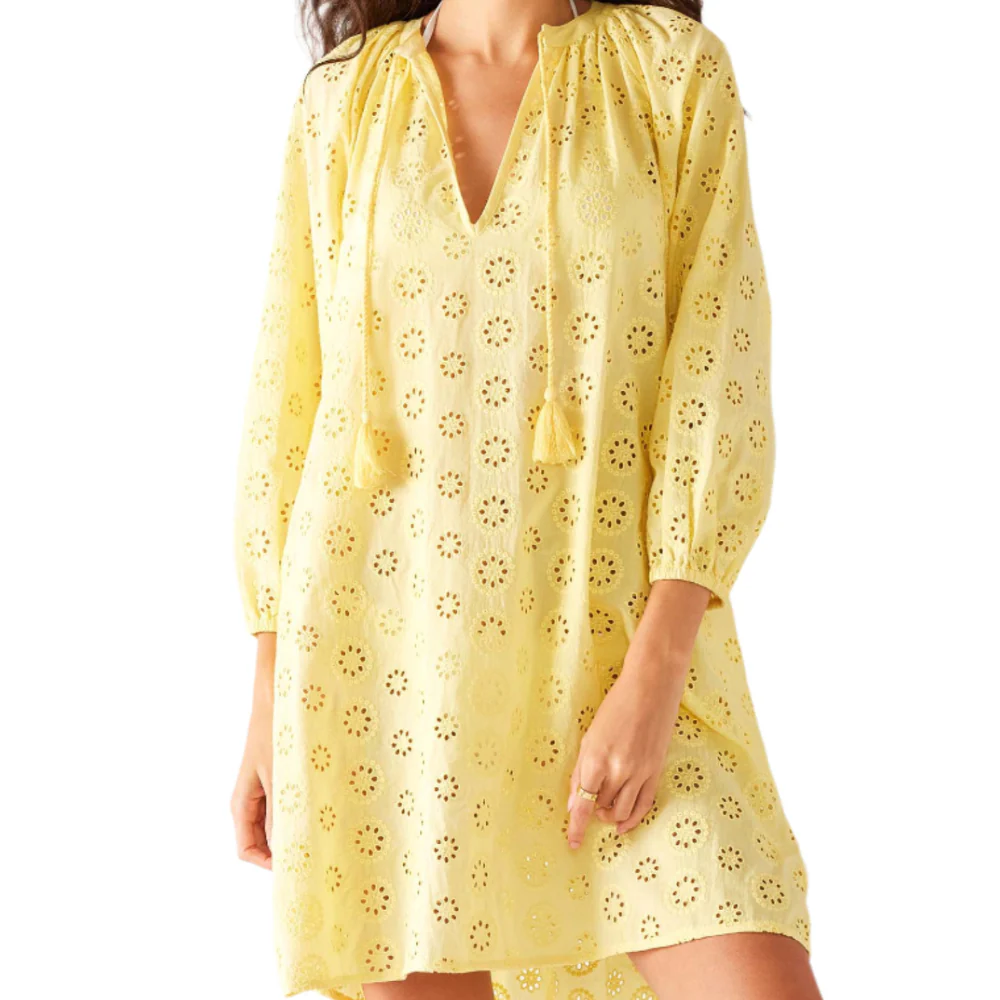 Mersea Daisy Eyelet Cotton Coverup - Image 3