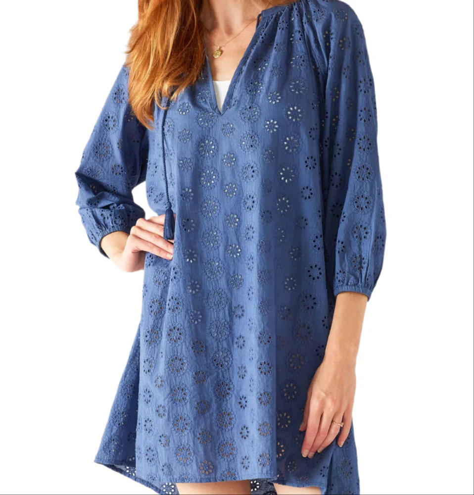 Mersea Daisy Eyelet Cotton Coverup - Image 5