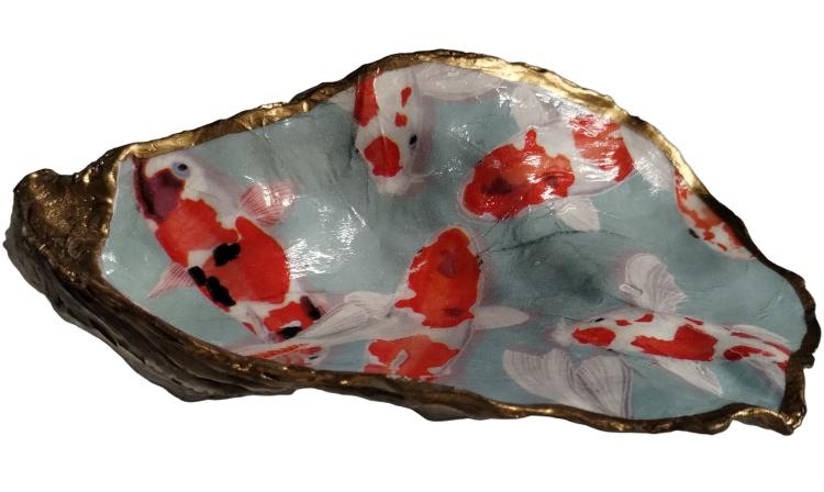 Hand-Painted Decorative Oyster Shells - Image 5