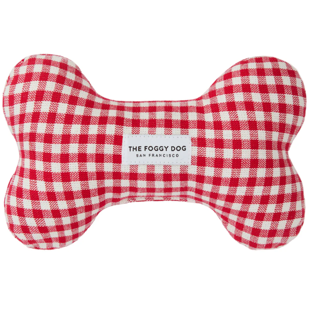 Foggy Dog Cotton Canvas Bone Squeak Toys - Image 7
