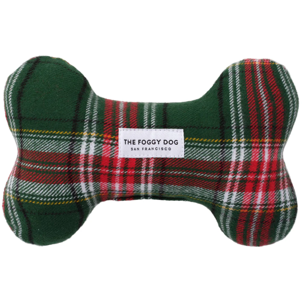 Foggy Dog Cotton Canvas Bone Squeak Toys - Image 8