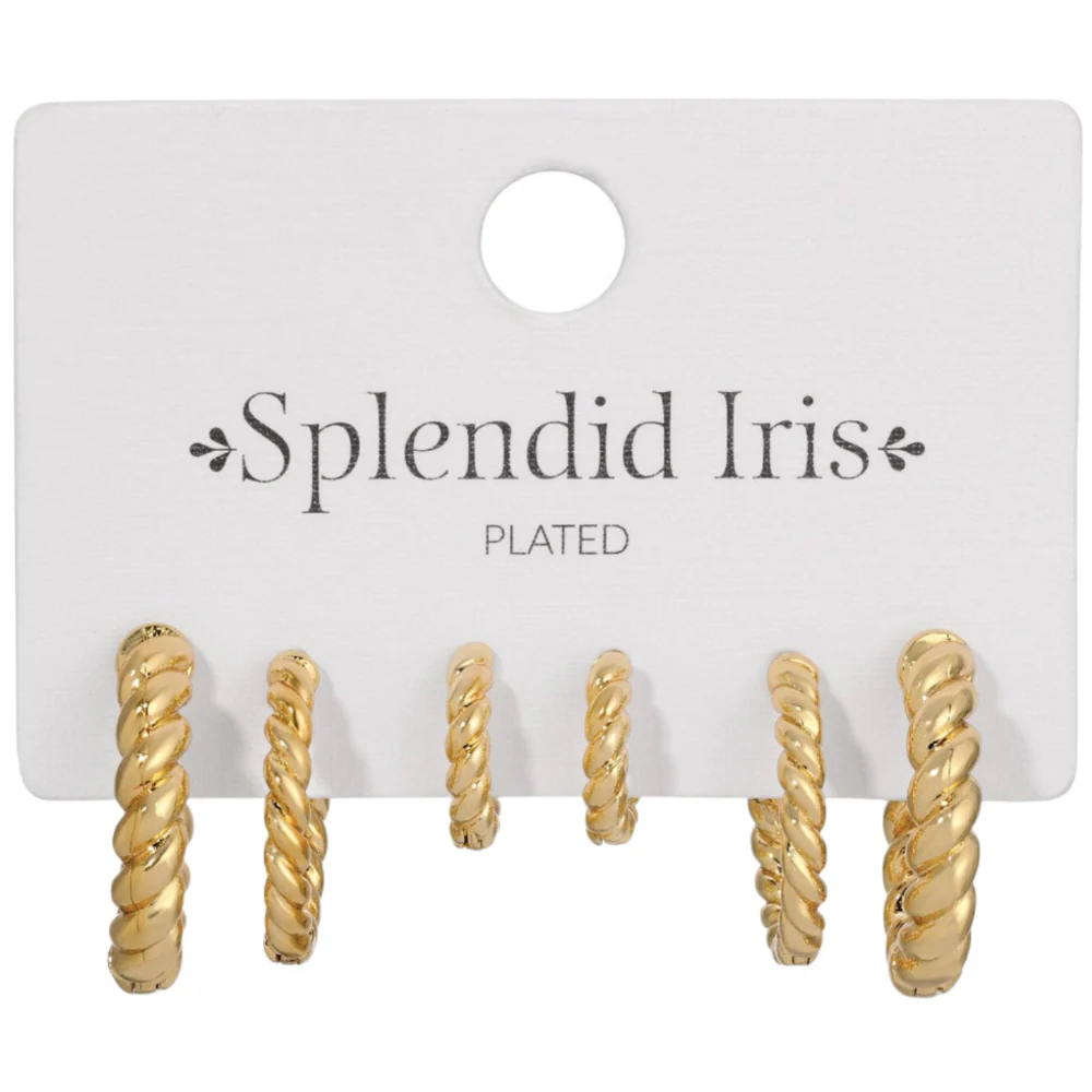 Splendid Iris Huggies Hoop Earrings - 3 pc. - Image 3