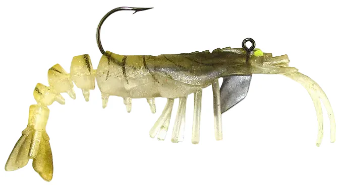Egret Vudu Jumbo Shrimp 4" Pre-Rigged Soft Lures - 2 pc. - Image 4