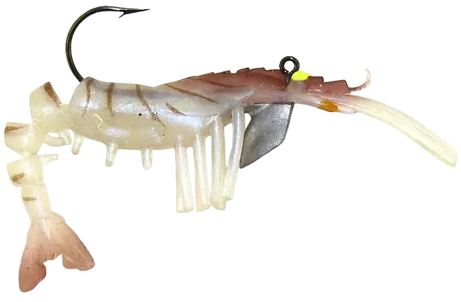 Egret Vudu Jumbo Shrimp 4" Pre-Rigged Soft Lures - 2 pc. - Image 5
