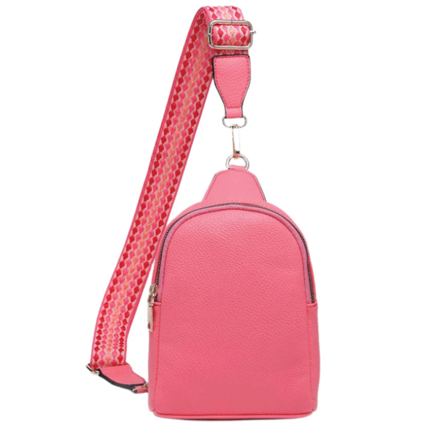 Jen & Co. Ellen Guitar Strap Vegan Leather Sling Bag - Image 12