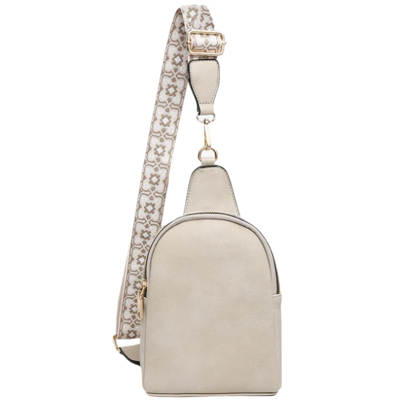 Jen & Co. Ellen Guitar Strap Vegan Leather Sling Bag - Image 14