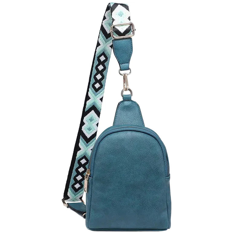 Jen & Co. Ellen Guitar Strap Vegan Leather Sling Bag - Image 17