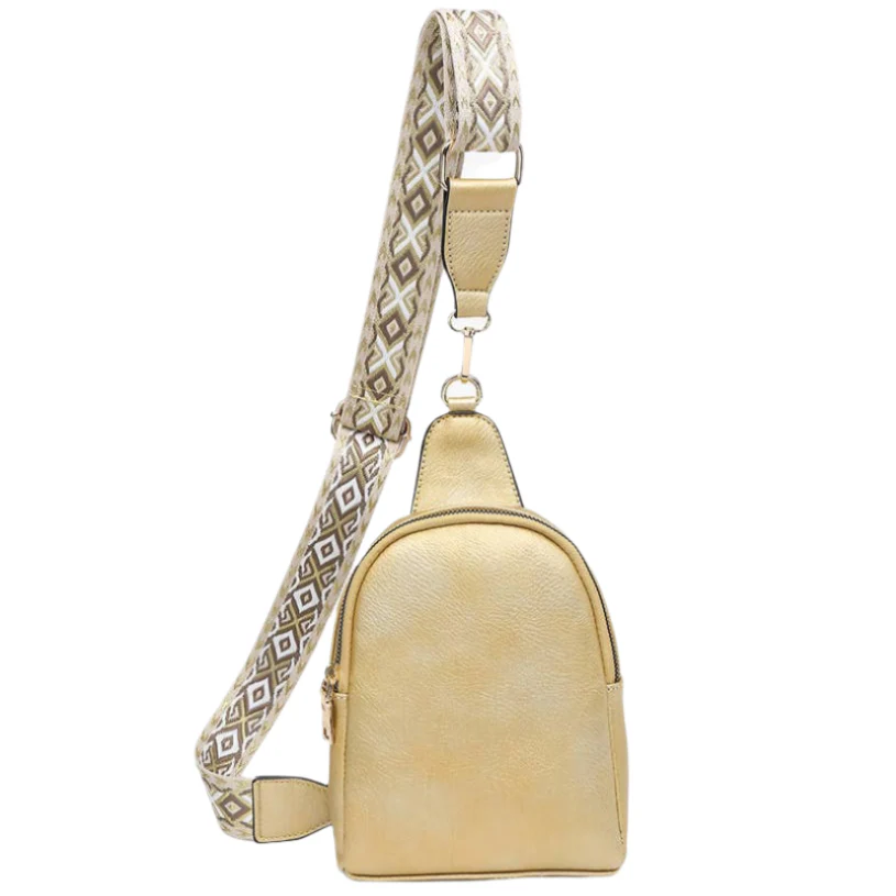 Jen & Co. Ellen Guitar Strap Vegan Leather Sling Bag - Image 2