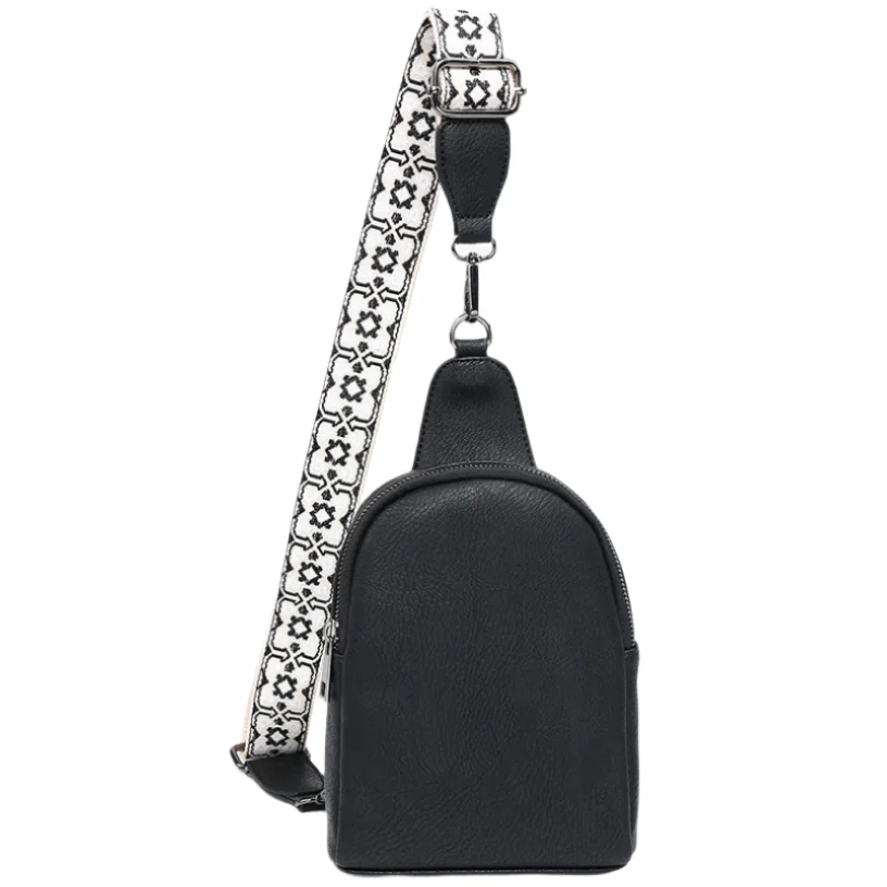Jen & Co. Ellen Guitar Strap Vegan Leather Sling Bag - Image 3