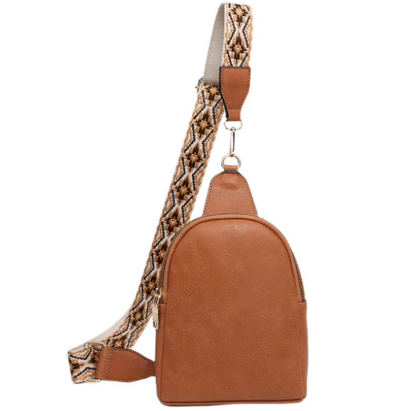 Jen & Co. Ellen Guitar Strap Vegan Leather Sling Bag - Image 4